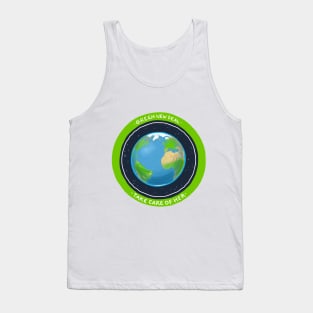 Green New Deal Earth Tank Top